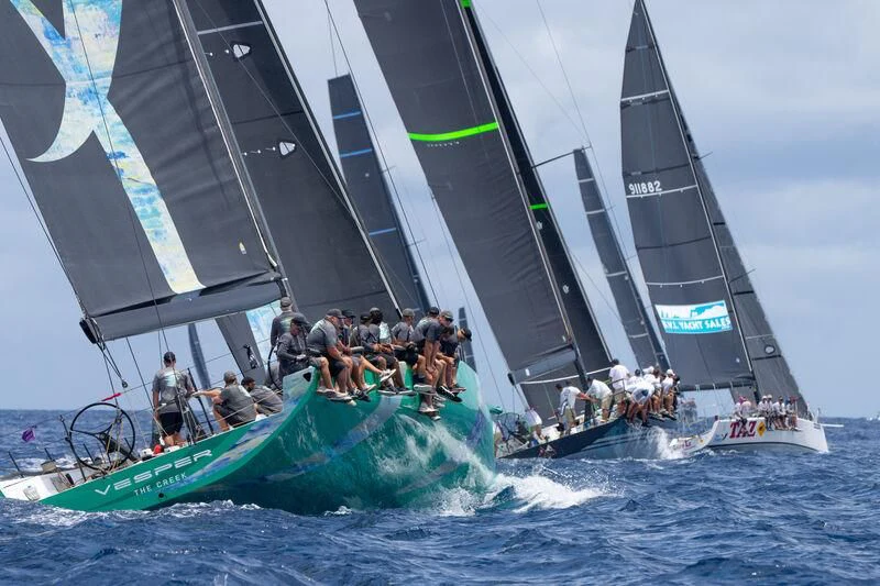 a group of people on a sailboat aboard DEEP BLUE Yacht for Sale