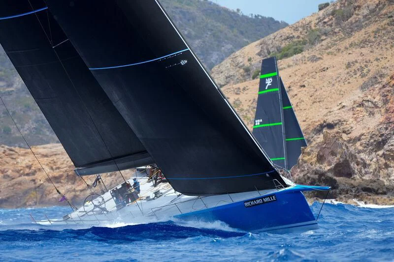 a plane flying over water aboard DEEP BLUE Yacht for Sale