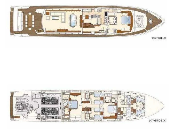 diagram, engineering drawing, schematic aboard ROBUSTO Yacht for Sale