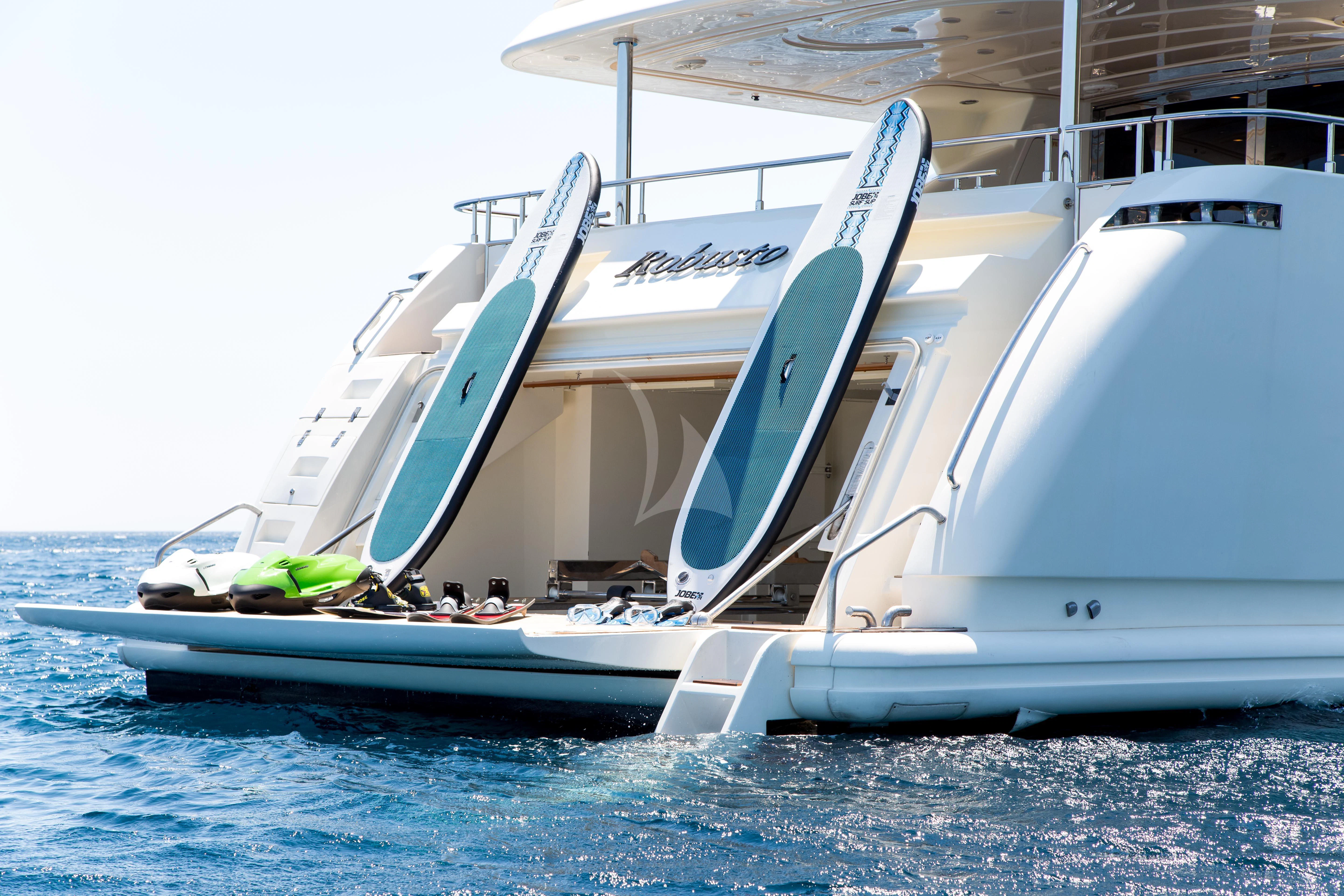 a boat on the water aboard ROBUSTO Yacht for Sale