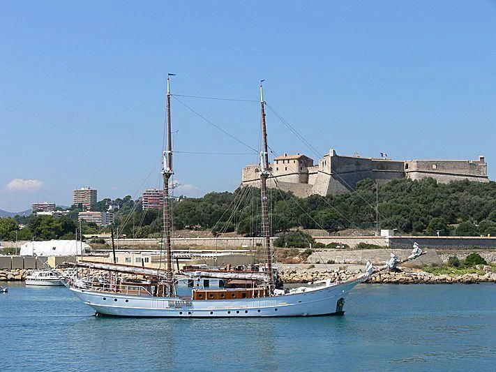a boat in the water aboard JOSEPH CONRAD Yacht for Sale