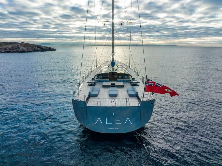 a boat in the water aboard ALEA Yacht for Sale