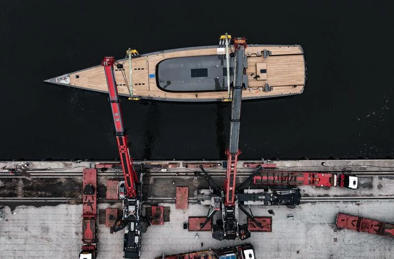 a large space ship aboard ALEA Yacht for Sale