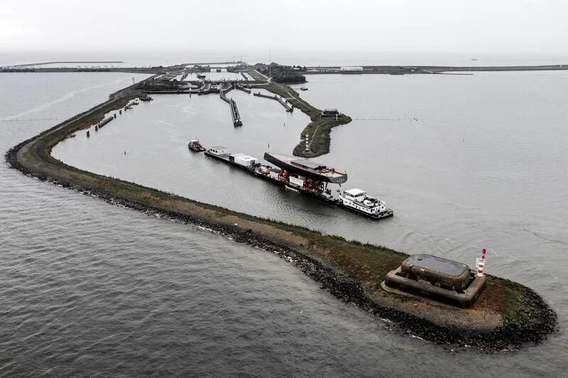 a ship in the water aboard ALEA Yacht for Sale