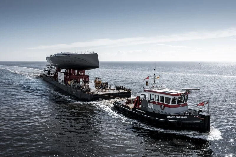 a boat in the water aboard ALEA Yacht for Sale