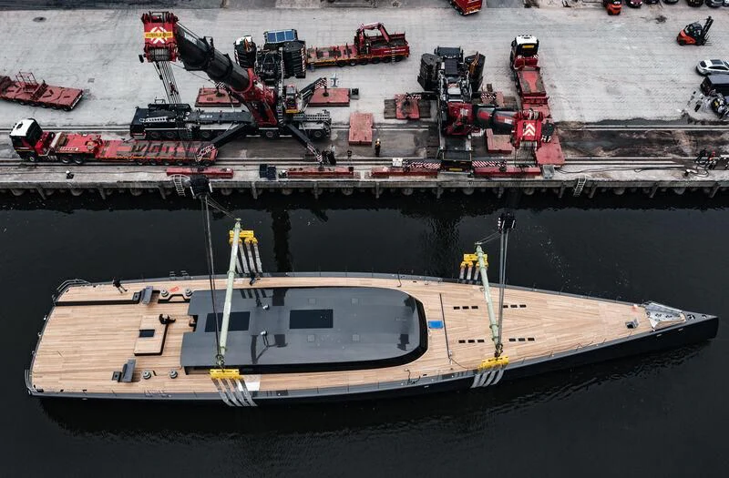 a boat on the water aboard ALEA Yacht for Sale
