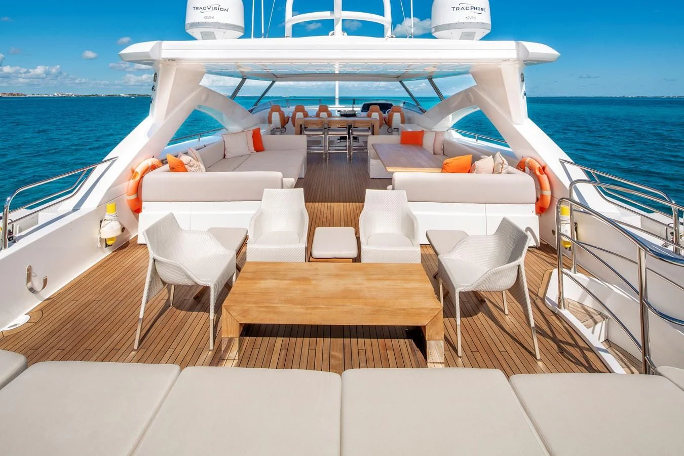 a boat on the water aboard 2010 SUNSEEKER 34M  @ AVENTURA FL Yacht for Sale