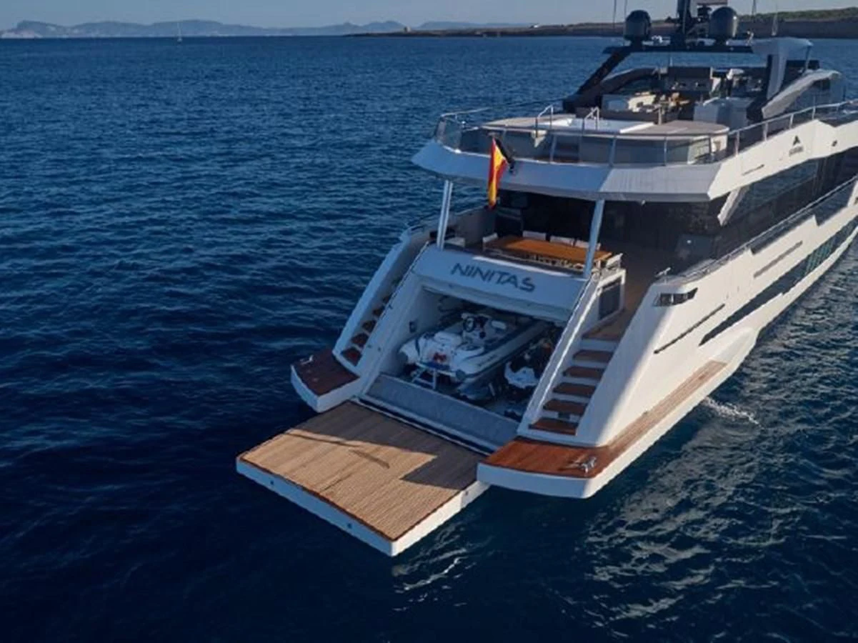 a boat on the water aboard 2021 ASTONDOA 100 CENTURY Yacht for Sale