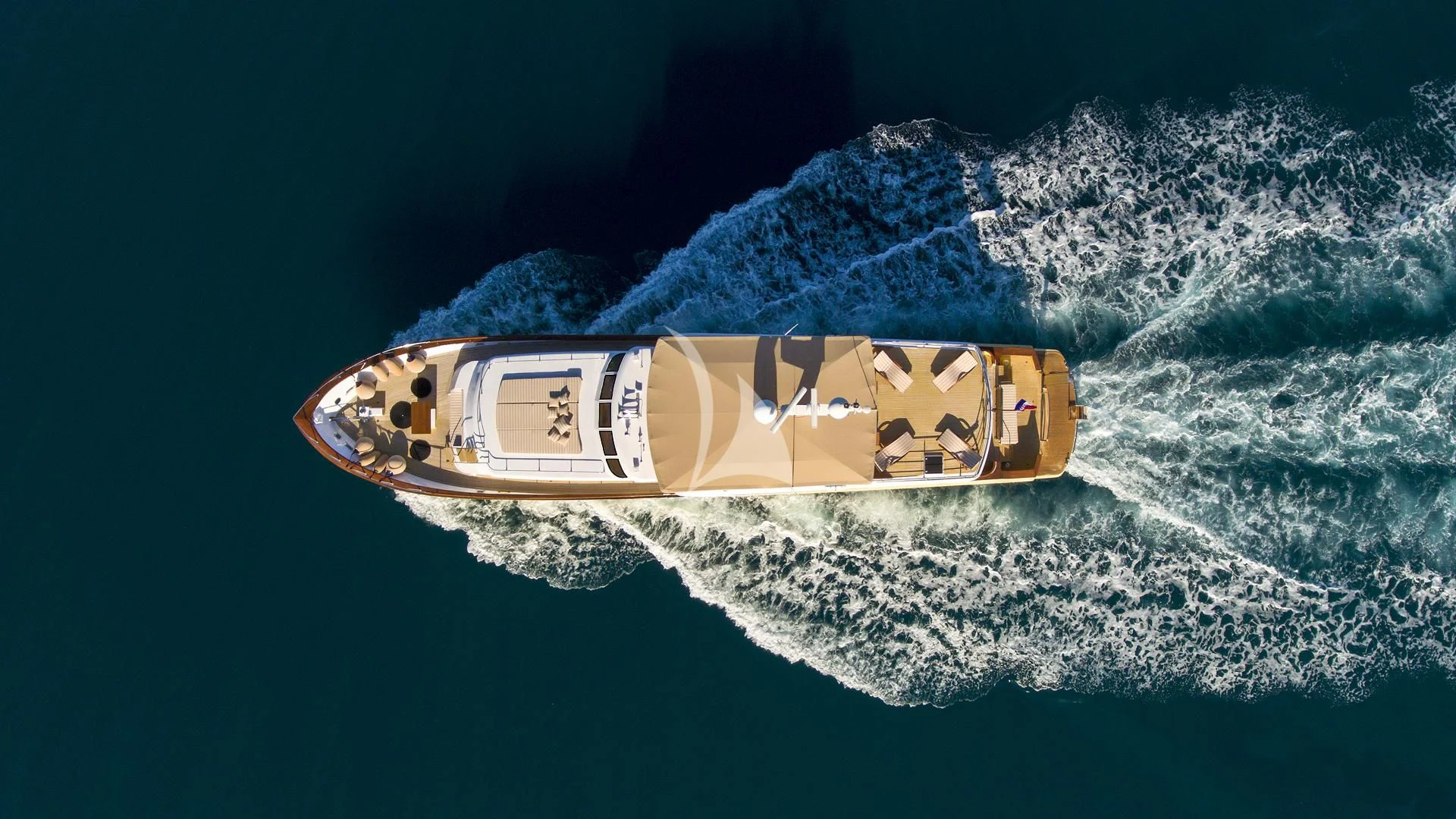 a ship in the water aboard AURIANE Yacht for Sale