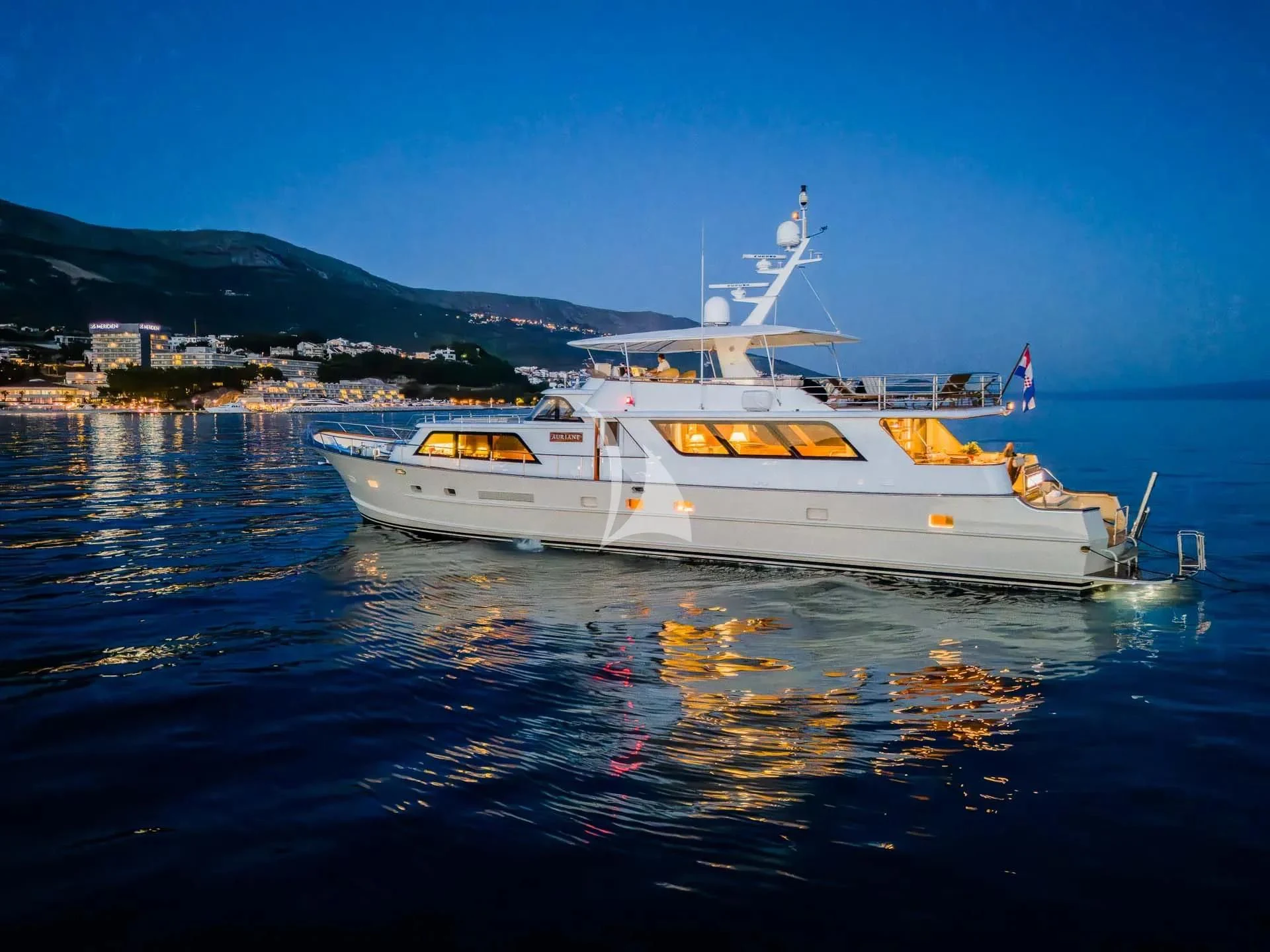 a boat on the water aboard AURIANE Yacht for Sale