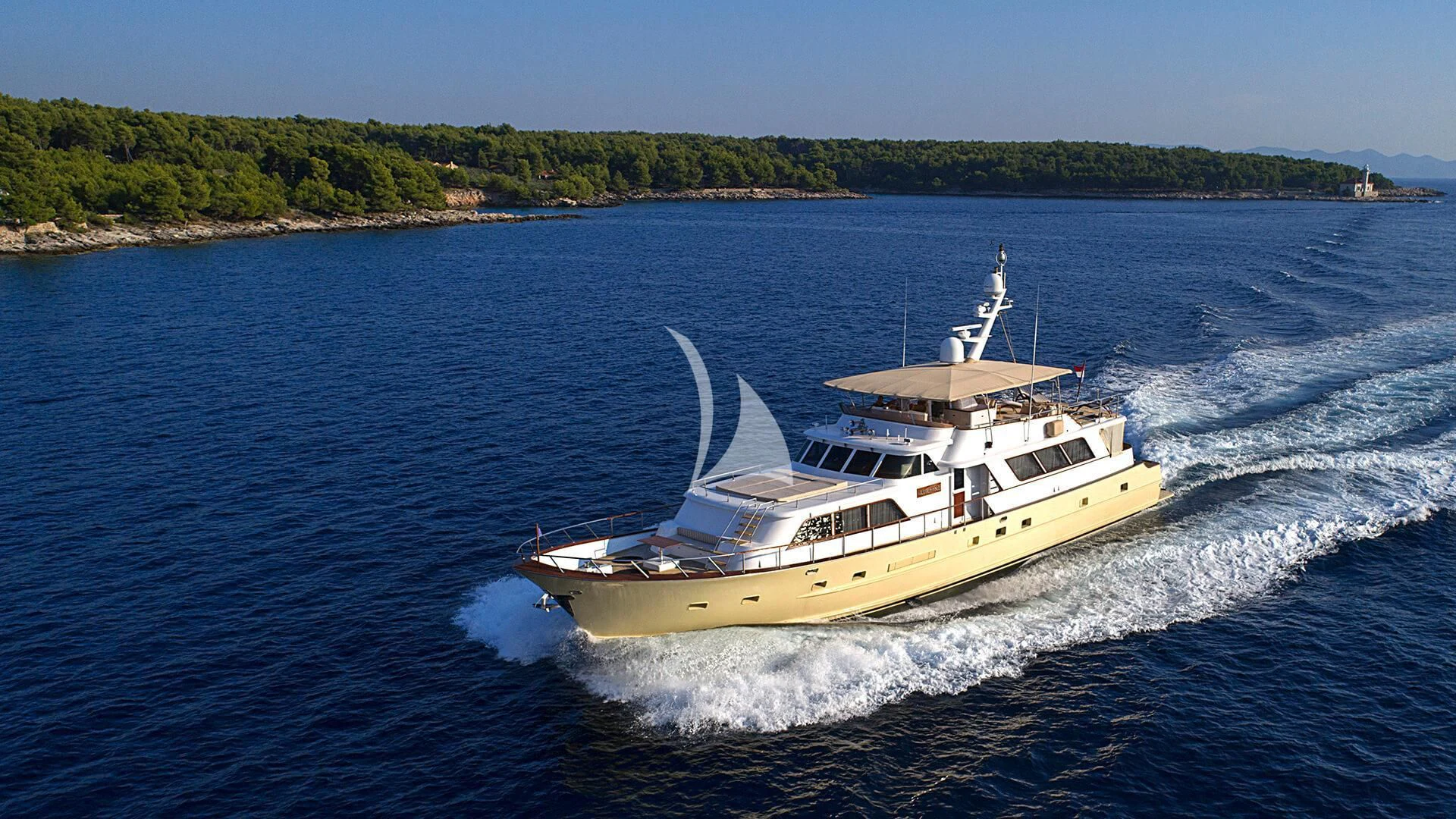 a boat on the water aboard AURIANE Yacht for Sale