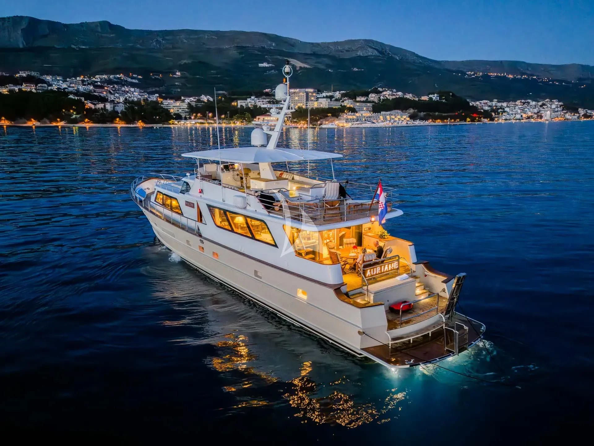 a boat on the water aboard AURIANE Yacht for Sale
