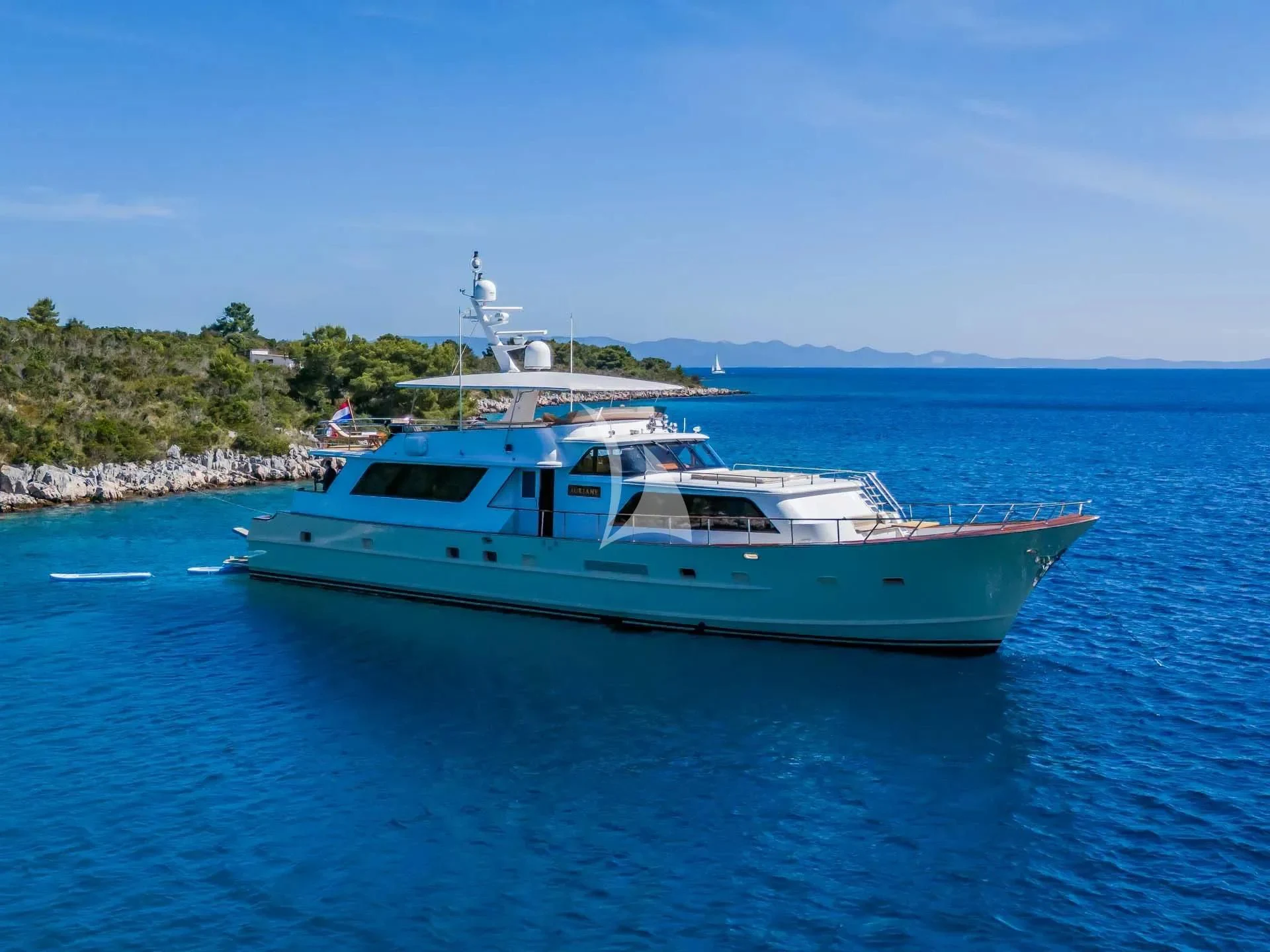 a boat in the water aboard AURIANE Yacht for Sale