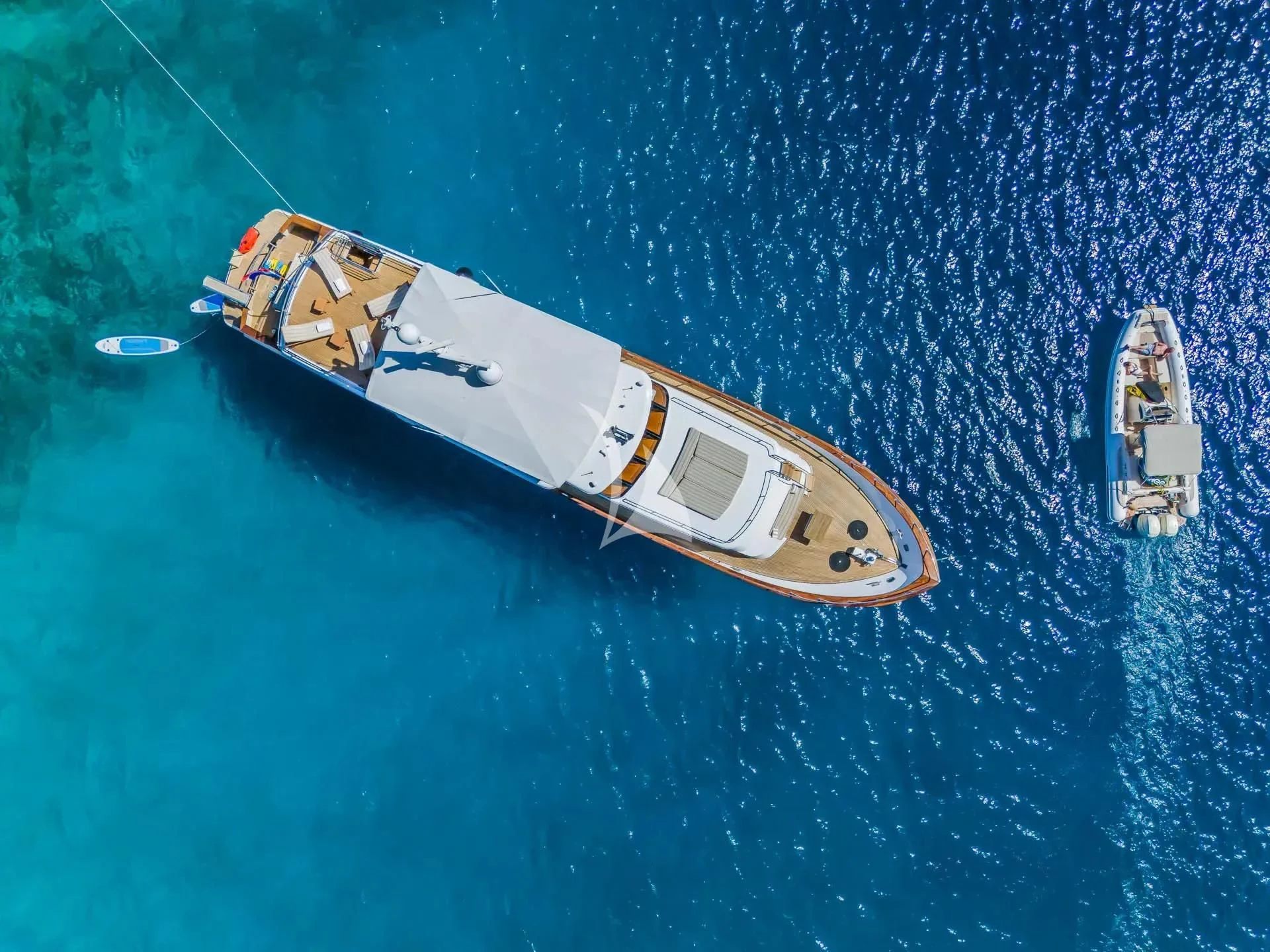 a boat in the water aboard AURIANE Yacht for Sale