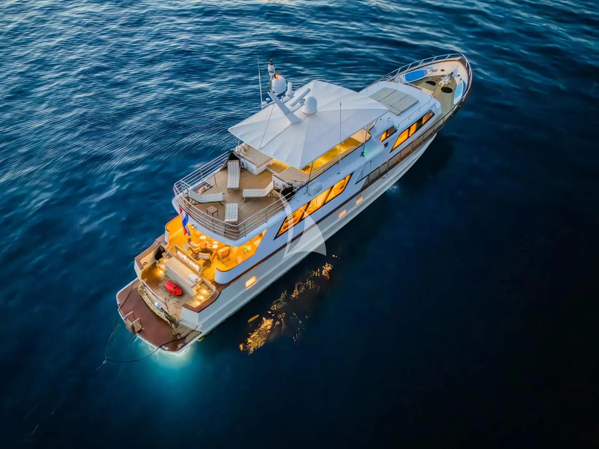 a boat in the water aboard AURIANE Yacht for Sale