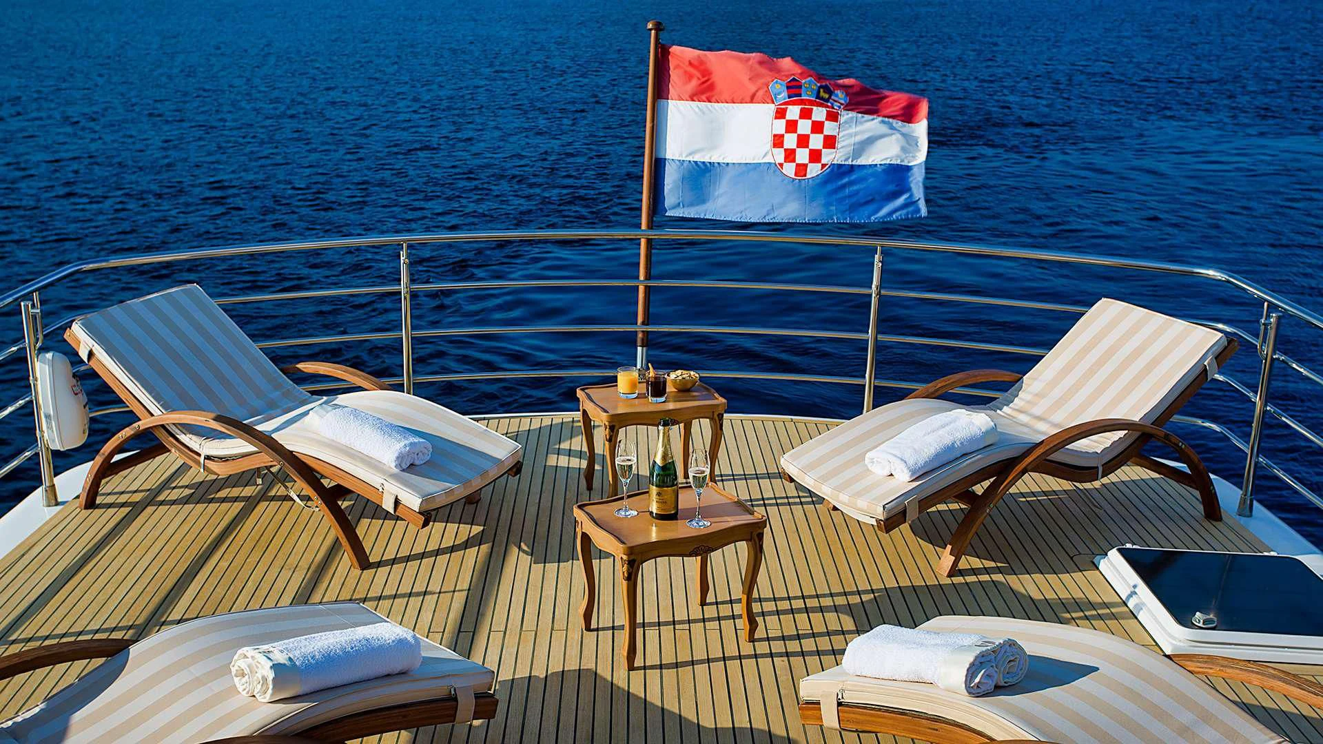 a boat on the water aboard AURIANE Yacht for Sale