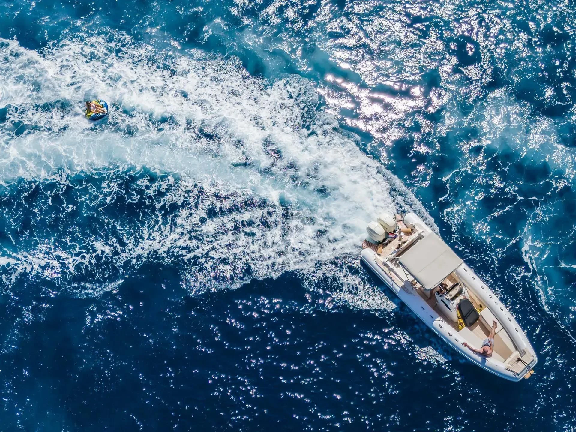 a boat in the water aboard AURIANE Yacht for Sale