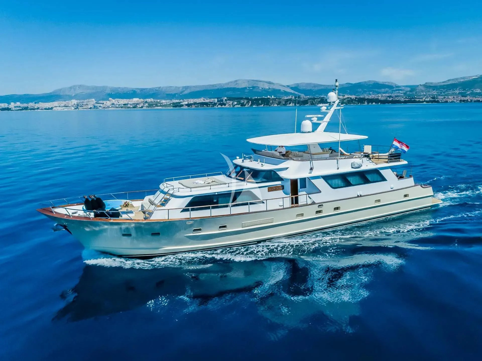 a boat in the water aboard AURIANE Yacht for Sale