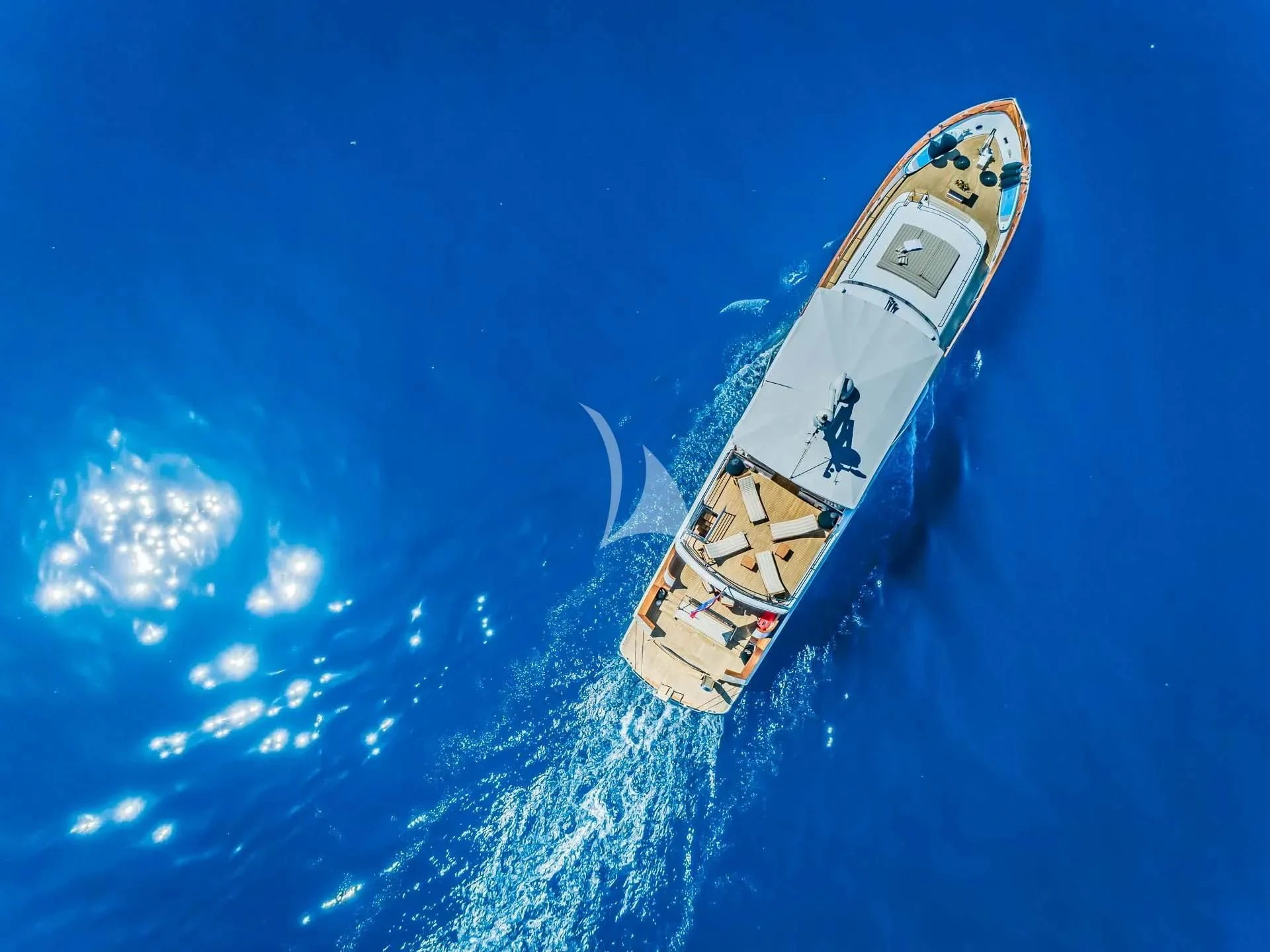 a boat in the water aboard AURIANE Yacht for Sale