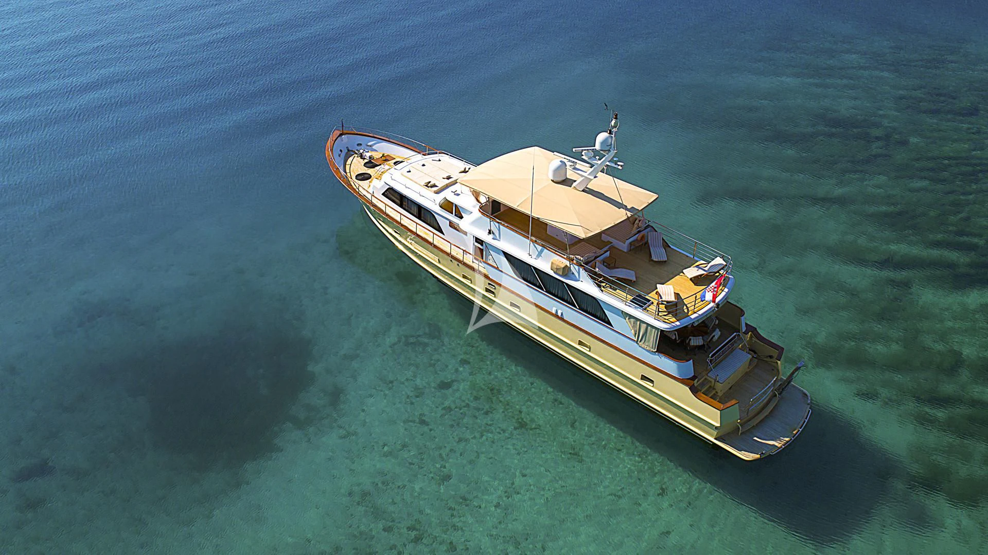 a boat in the water aboard AURIANE Yacht for Sale