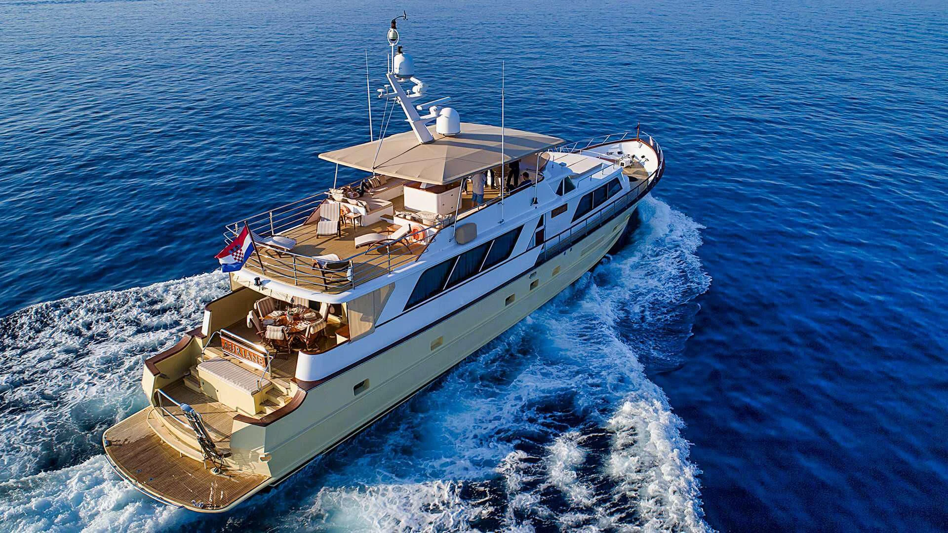 a boat on the water aboard AURIANE Yacht for Sale