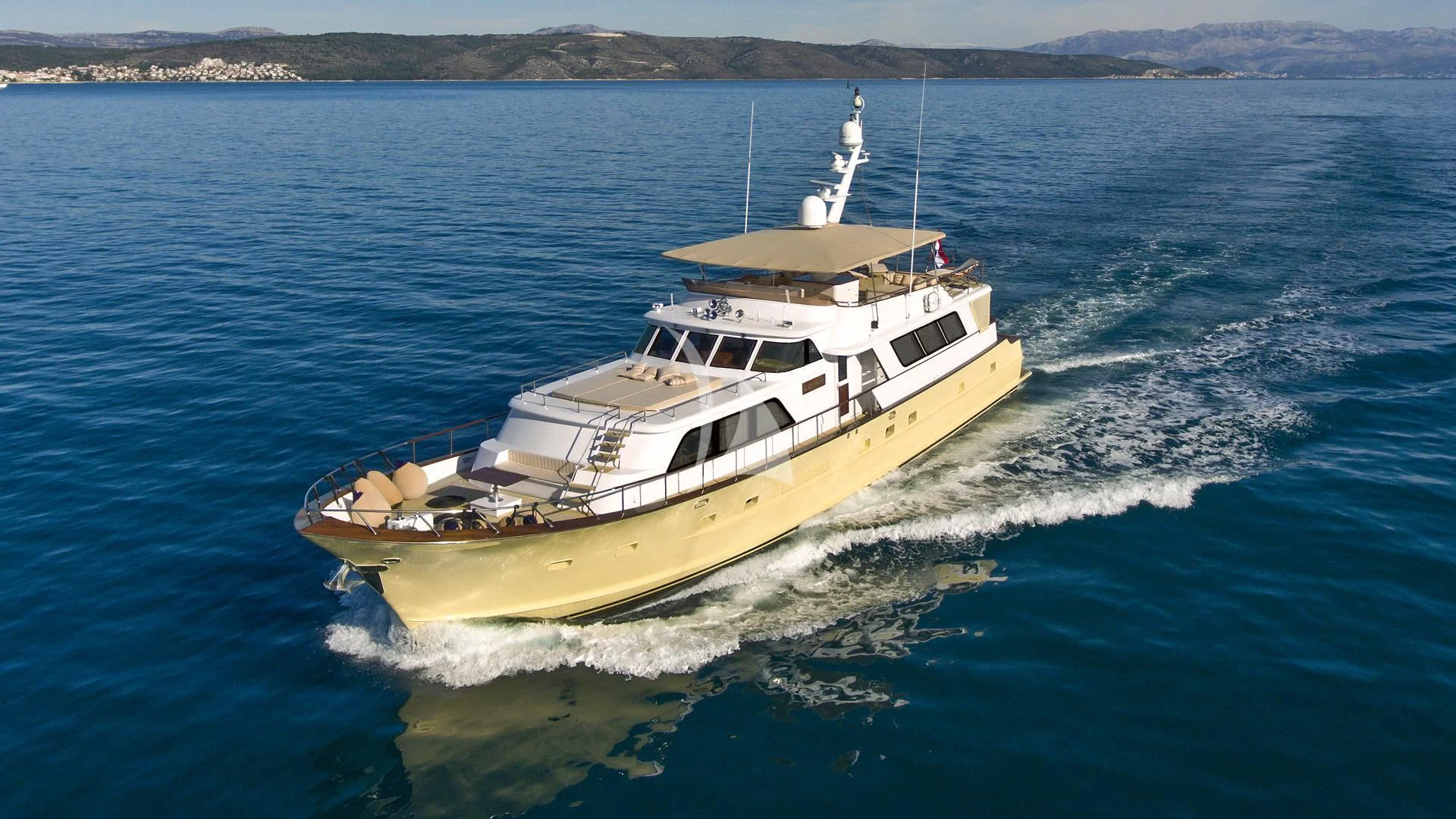 a boat on the water aboard AURIANE Yacht for Sale