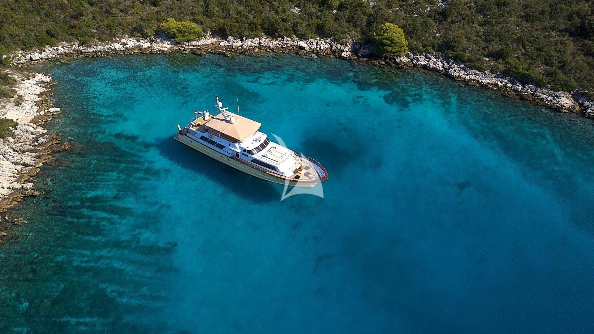 a boat in the water aboard AURIANE Yacht for Sale
