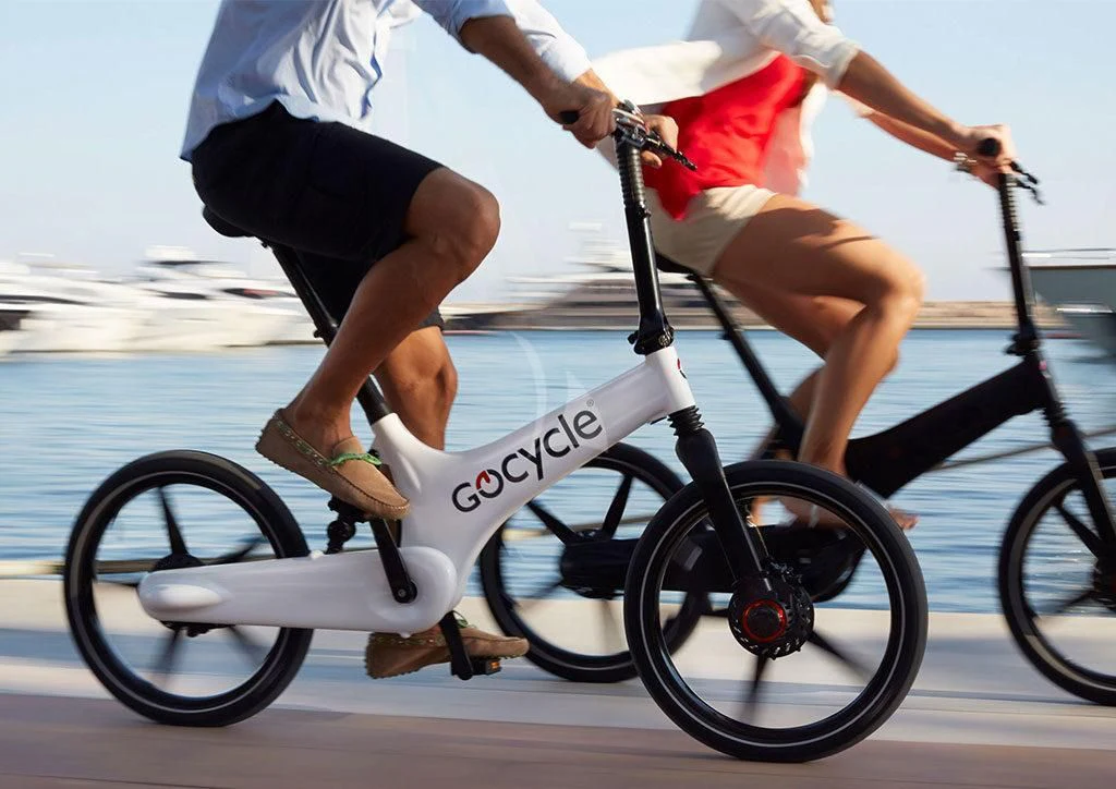 a person riding a bicycle aboard AURIANE Yacht for Sale