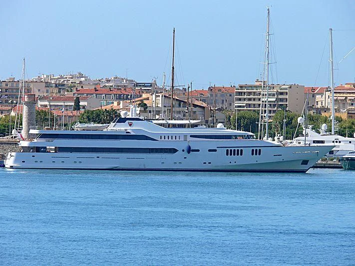 a boat in the water aboard ALWAELI Yacht for Sale