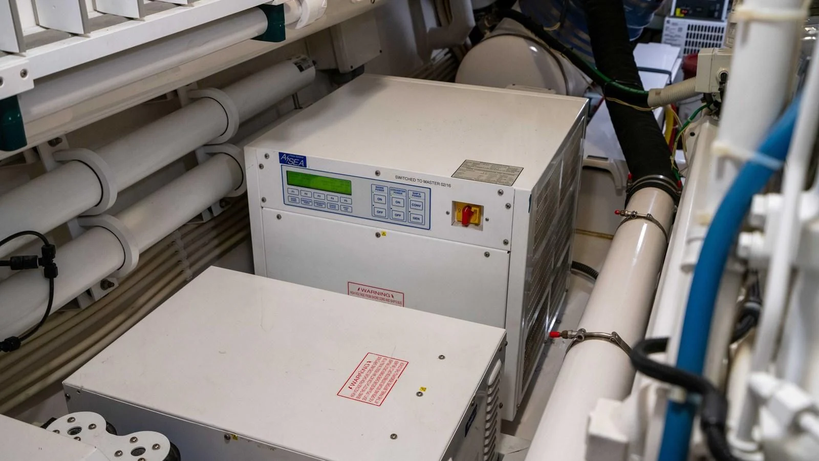 a machine with a screen aboard DONE DEAL Yacht for Sale