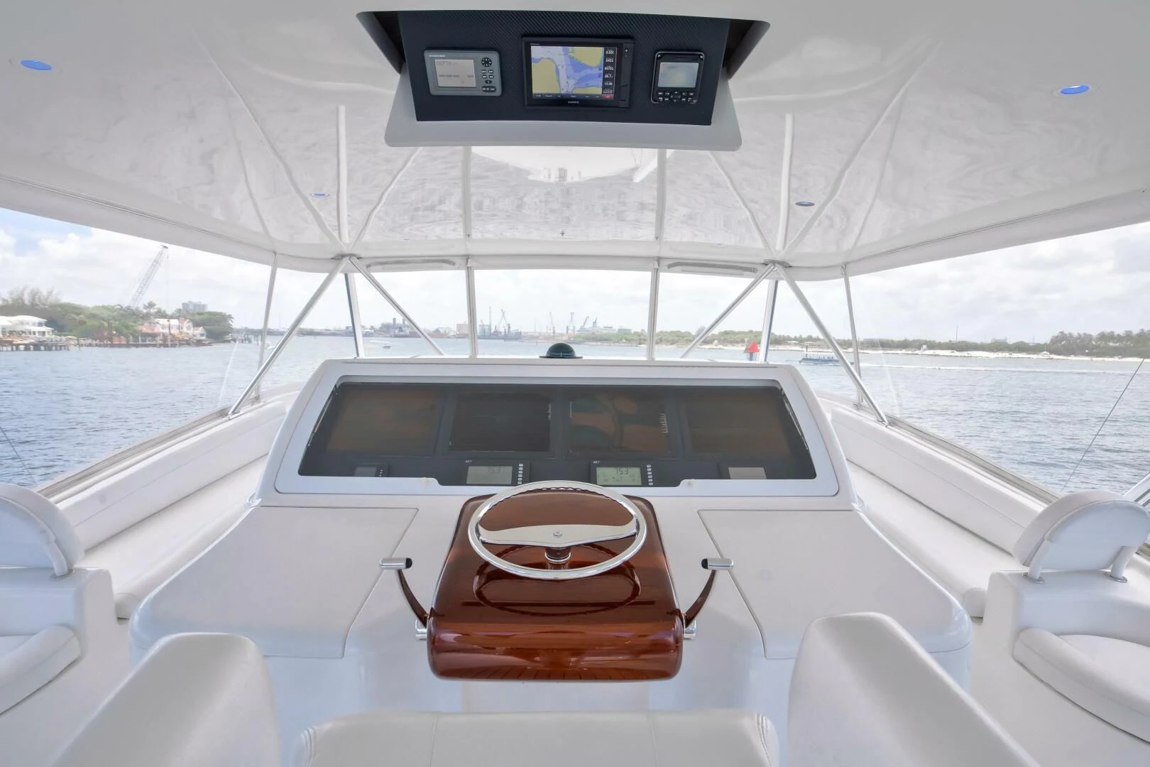 a car on a boat aboard DONE DEAL Yacht for Sale