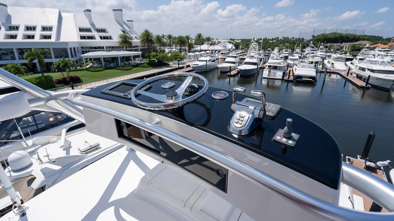 a boat in a harbor aboard DONE DEAL Yacht for Sale
