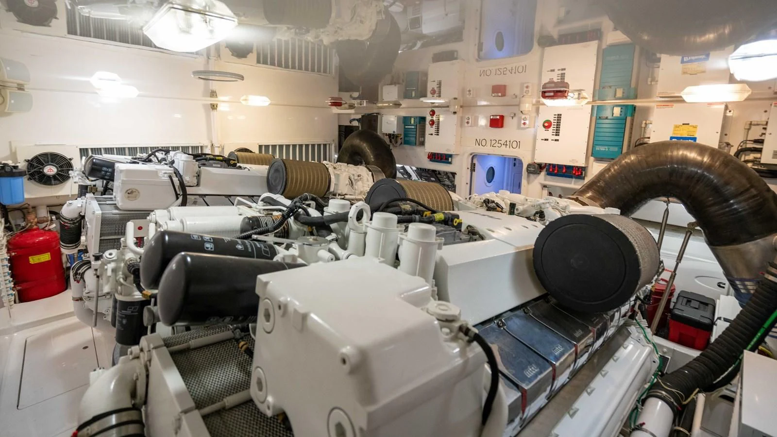 a room full of machines aboard DONE DEAL Yacht for Sale