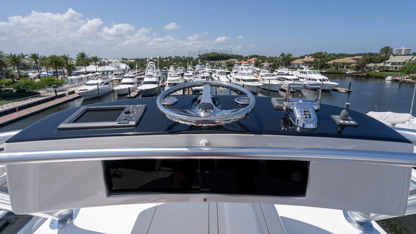 a boat in a harbor aboard DONE DEAL Yacht for Sale
