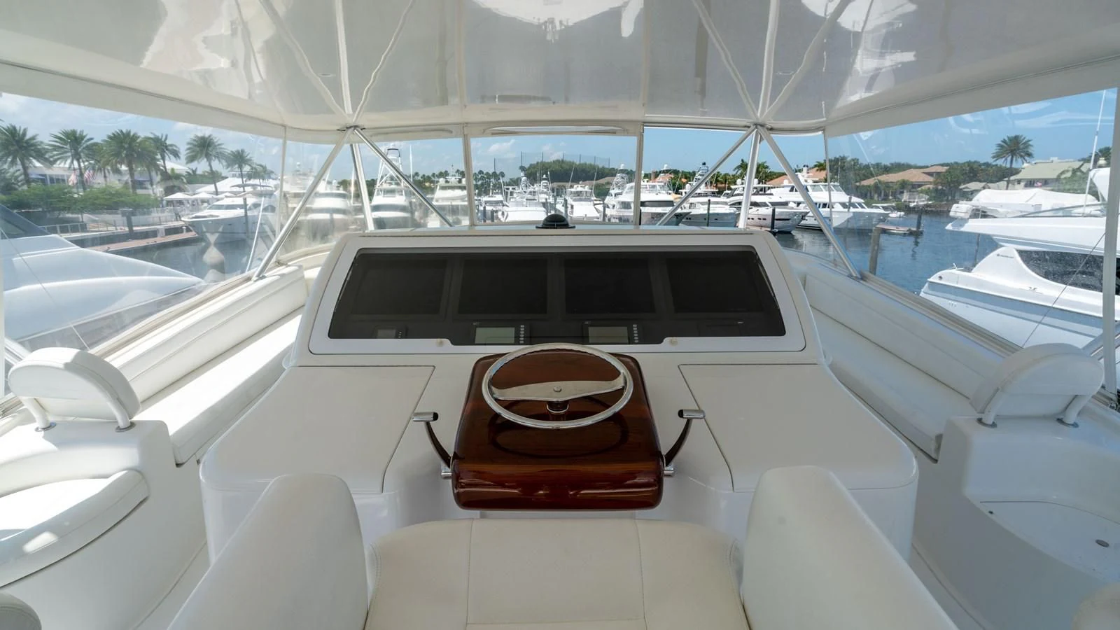 the inside of a car aboard DONE DEAL Yacht for Sale