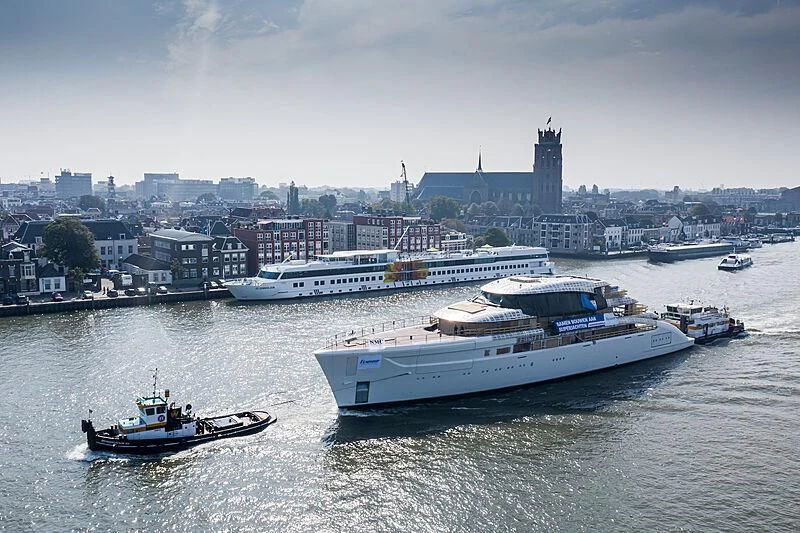 a group of boats in the water aboard ALVIA Yacht for Sale