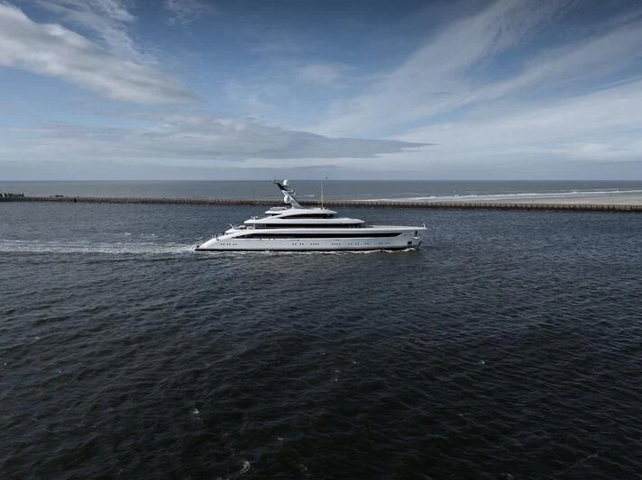 a boat on the water aboard ALVIA Yacht for Sale