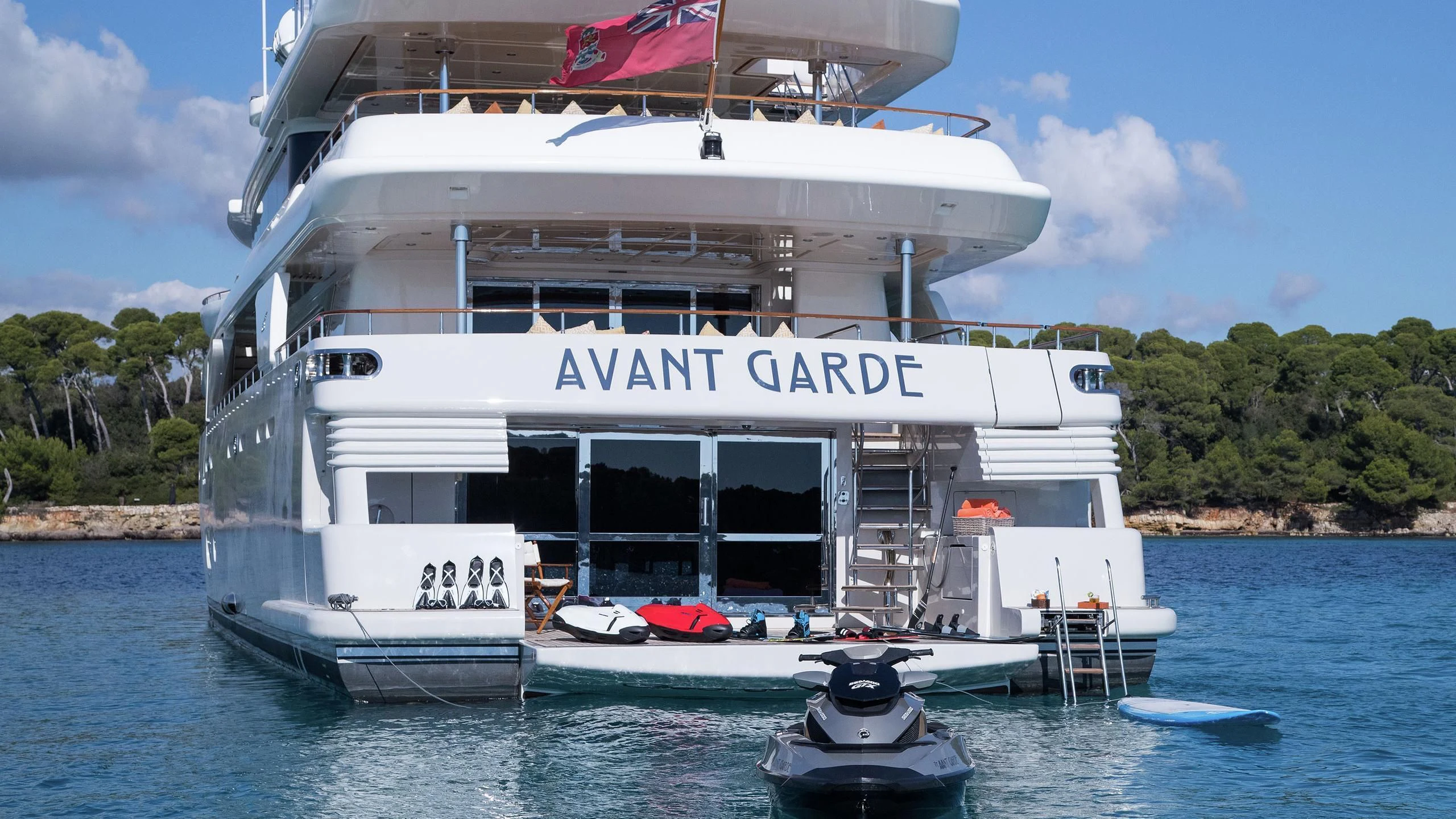 a boat on the water aboard PHOTON Yacht for Sale