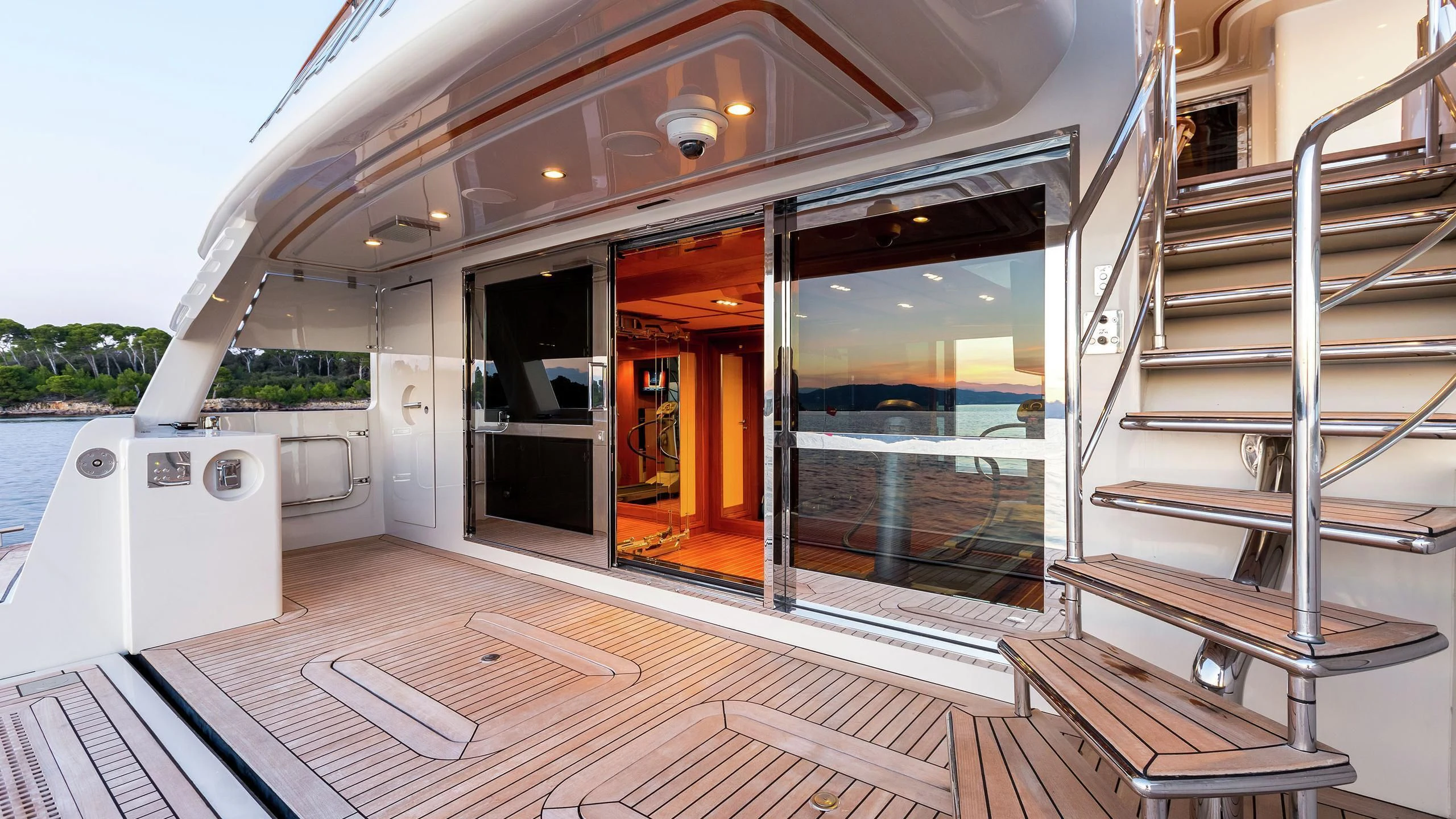 a boat on the water aboard PHOTON Yacht for Sale