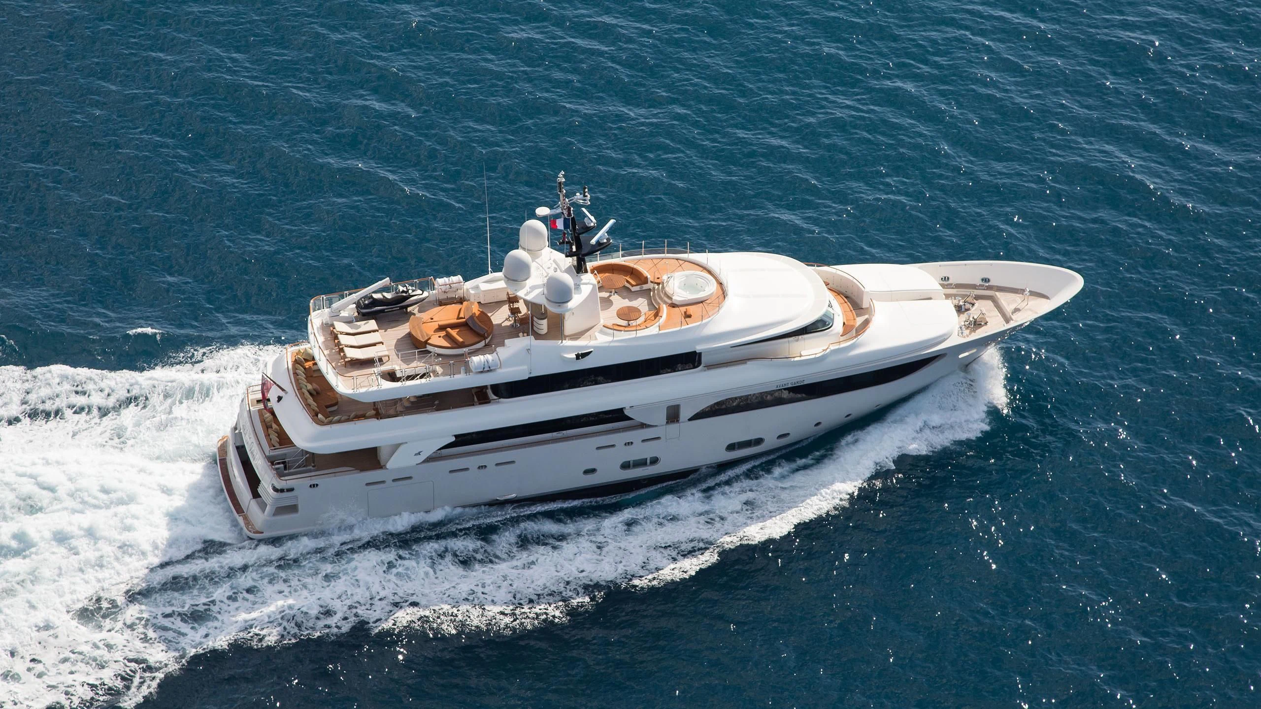 a boat on the water aboard PHOTON Yacht for Sale