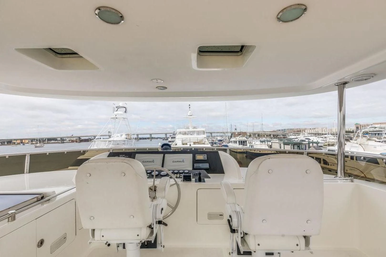 a view of the deck of a boat aboard LADY GIGI Yacht for Sale