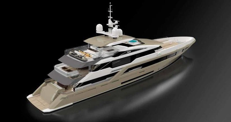a model of a space ship aboard JEWELS Yacht for Sale