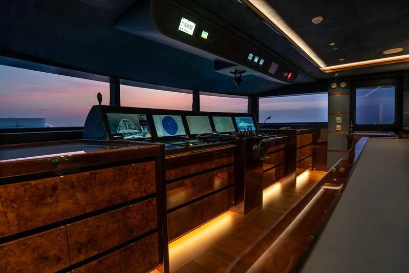 the inside of a vehicle aboard JEWELS Yacht for Sale