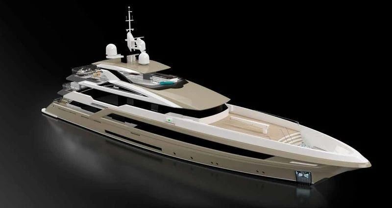 a model of a space ship aboard JEWELS Yacht for Sale