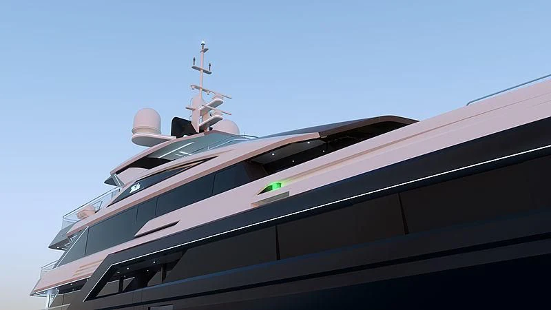 a large building with a cross on top aboard JEWELS Yacht for Sale