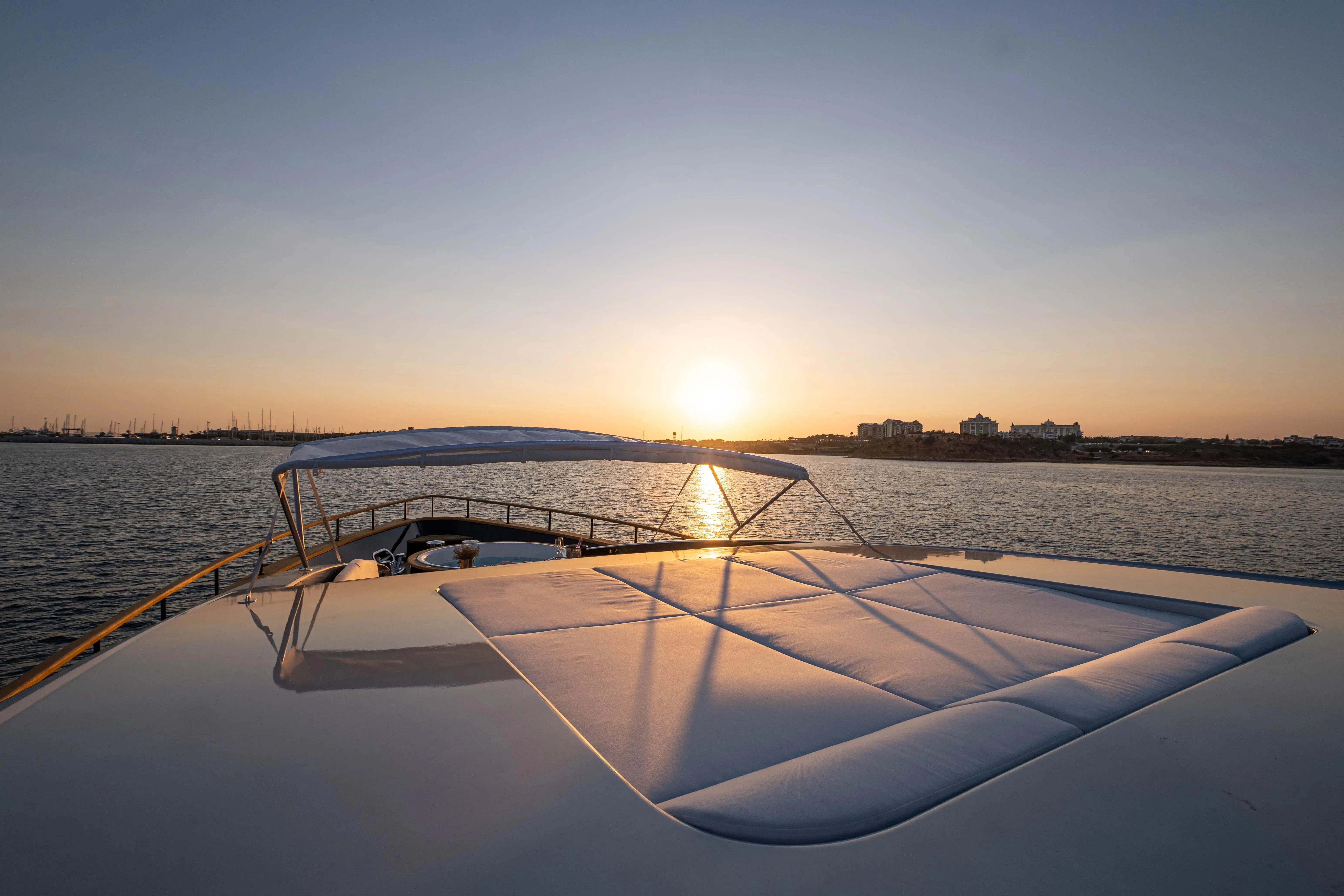a boat on the water aboard HARUN Yacht for Charter