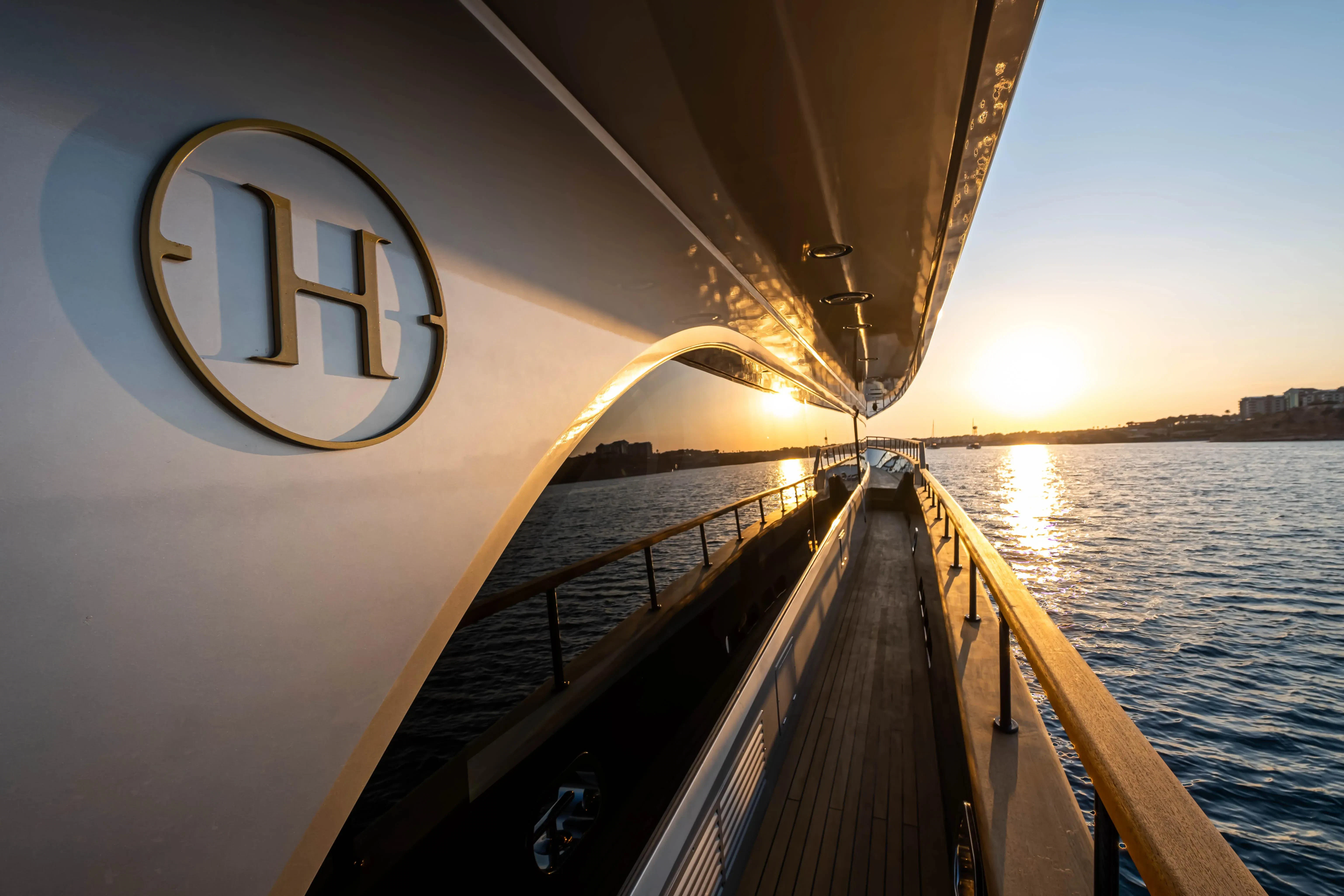 a boat on the water aboard HARUN Yacht for Charter