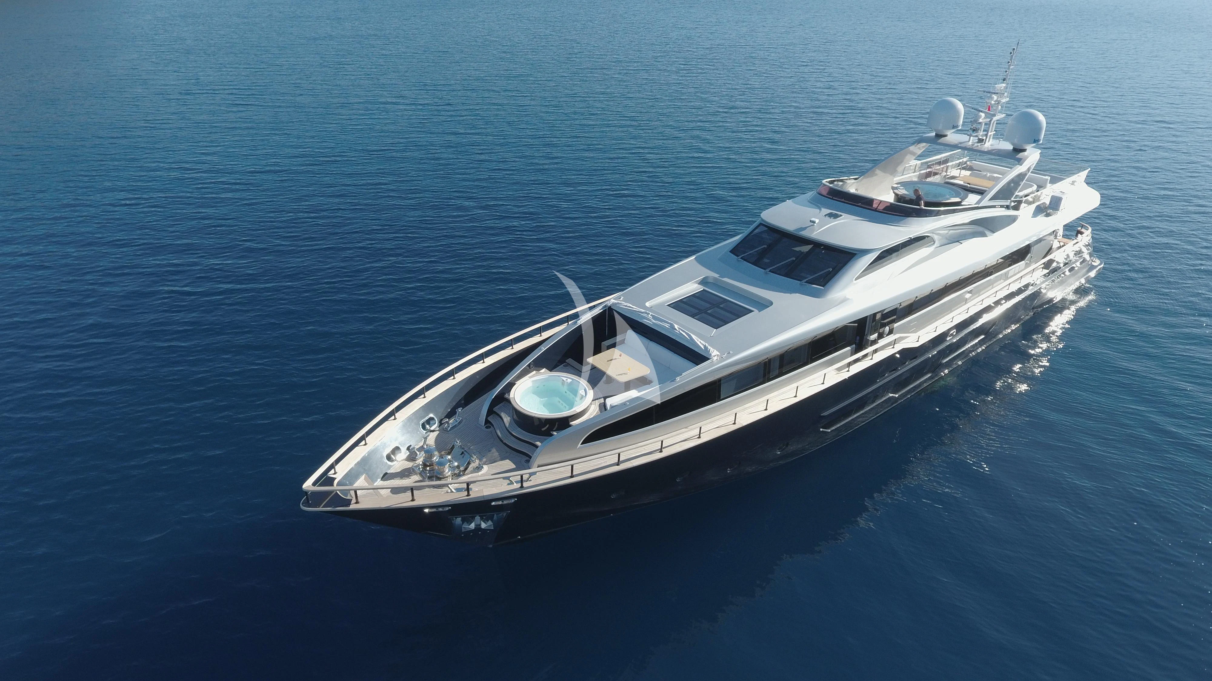 a boat in the water aboard HARUN Yacht for Charter