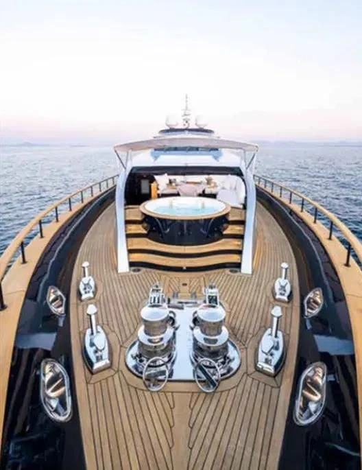 a boat on a body of water aboard HARUN Yacht for Charter