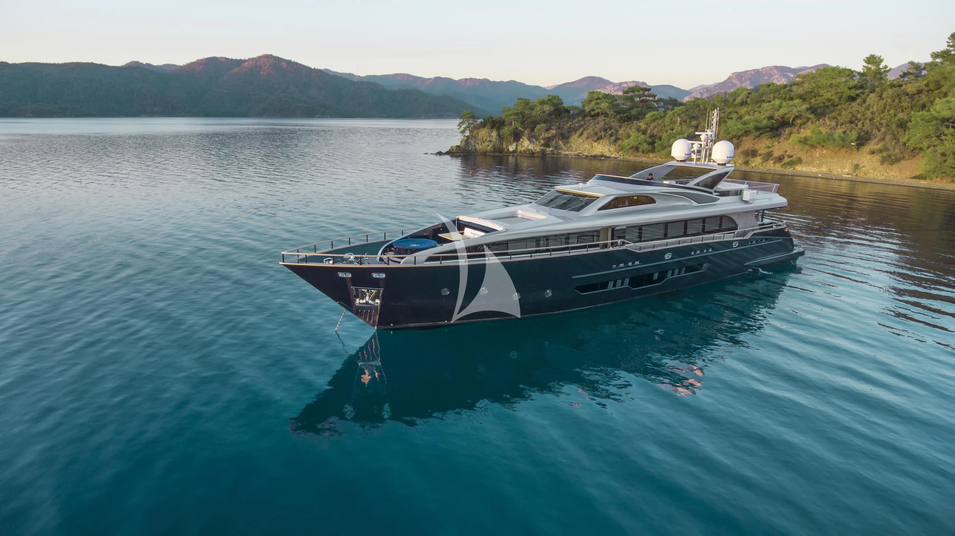a boat on the water aboard HARUN Yacht for Charter